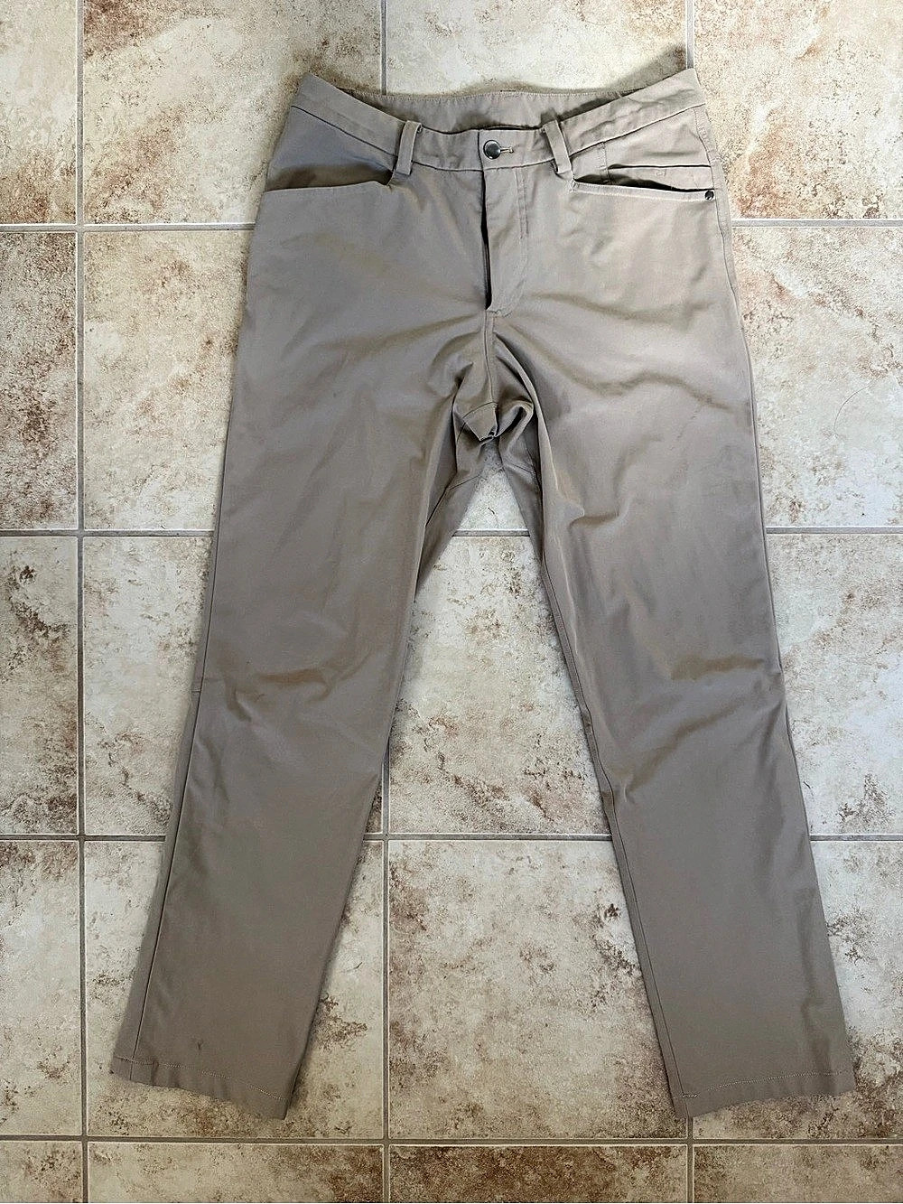 ABC Classic-Fit 5-Pocket Pant in Khaki 32W